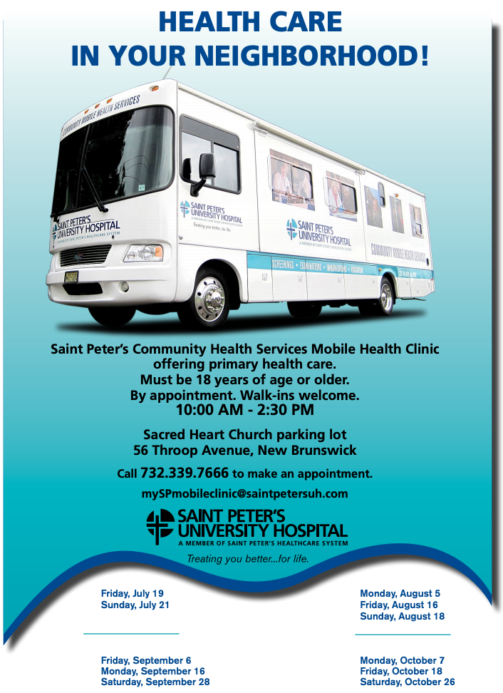 Mobile Health Clinic Saint Peter's HealthCare System