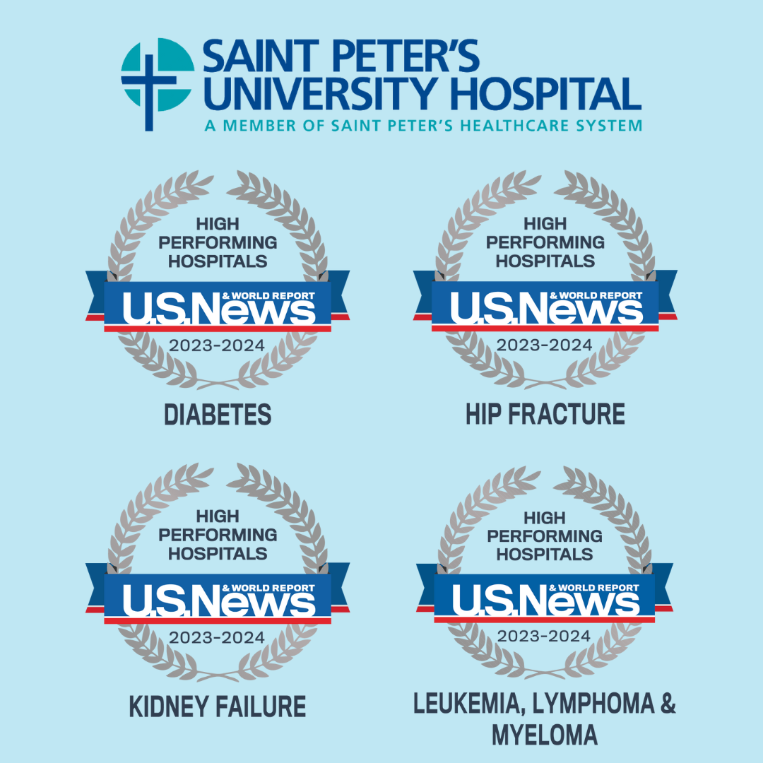 U.S. News & World Report Names Saint Peter’s University Hospital Among Best Hospitals 2023-2024 as High Performing